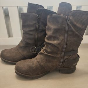 Jellypop moto brown boots